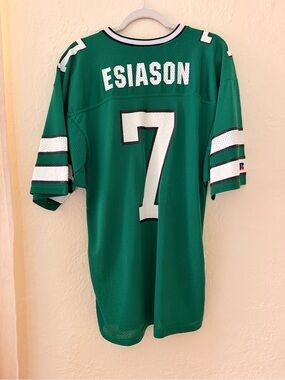 NFL Jets #7 Esiason 90s Vintage Football Jersey